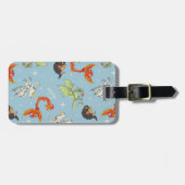 Étiquette À Bagage Magical Creatures Vintage Pattern (Devant horizontal)