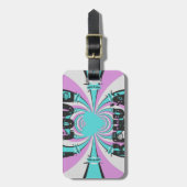 Étiquette À Bagage Magical Kenya : J'AIME LE KENYA (Devant Vertical)