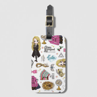 Étiquette À Bagage Magical Luna Lovegood Watercolor