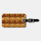 Étiquette À Bagage Magnifique carte africaine Imprimer Design doré (Devant horizontal)