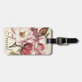 Étiquette À Bagage Magnolia - Collection Botaniques (Devant horizontal)