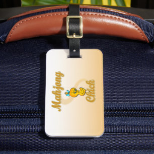 Étiquette À Bagage Mahjong Chick