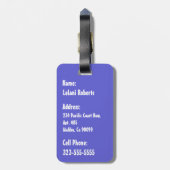 Étiquette À Bagage Maikai Hawaiian Monstera Cravate-Dye Mélange (Dos Vertical)