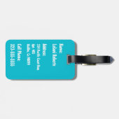 Étiquette À Bagage Maikai Hawaiian Monstera Cravate-Dye Mélange (Dos horizontal)