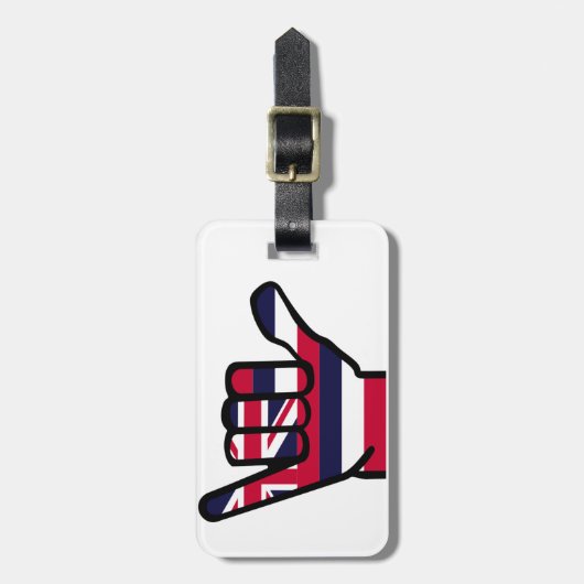 Étiquette À Bagage Main de drapeau d'Hawaï (Devant Vertical)