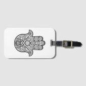 Étiquette À Bagage Main inspirée de Hamsa (Devant Horizontal)