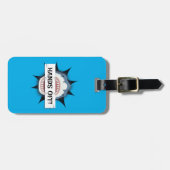 Étiquette À Bagage Main Off My Luggage Funny Shark Attack (Devant horizontal)
