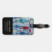 Étiquette À Bagage Maine, Stonington, bouées décoratives de homards (Dos horizontal)