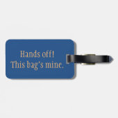 Étiquette À Bagage "Mains !" Étiquette de bagage (Dos horizontal)