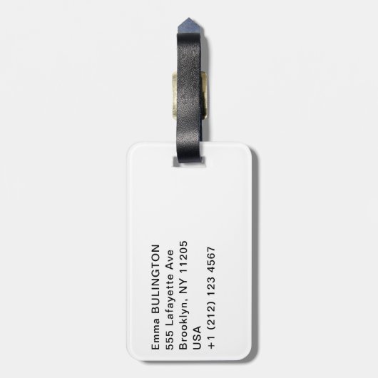 Étiquette À Bagage Maison bhoutanaise avec peintures au tir à l'arc - (Dos Vertical)