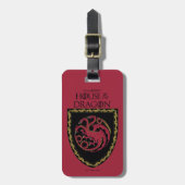 Étiquette À Bagage MAISON DU DRAGON | Maison Targaryen Crest (Devant Vertical)