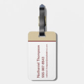 Étiquette À Bagage Maison Lannister - Entendez-moi Roar (Dos Vertical)