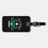 Étiquette À Bagage Maison SLYTHERIN ™ Double Locket Serpent Graphique (Devant horizontal)