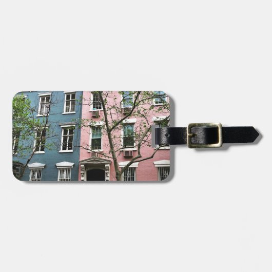 Étiquette À Bagage Maisons urbaines de Chelsea, NYC (Devant horizontal)