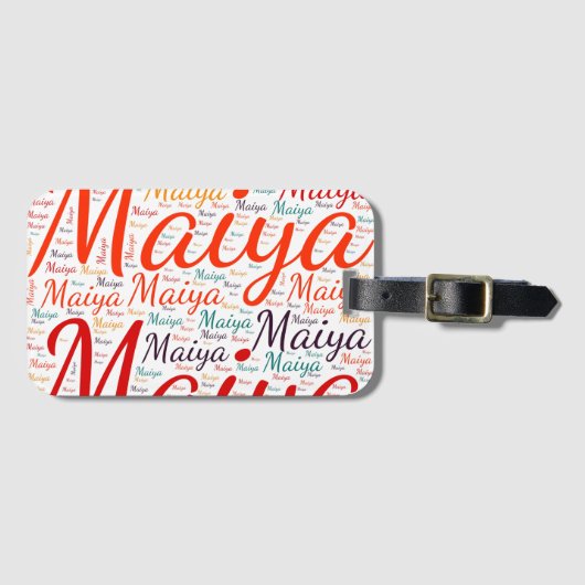 Étiquette À Bagage Maiya (Devant Horizontal)