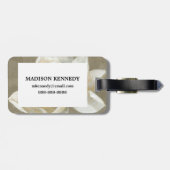 Étiquette À Bagage Majestic Magnolia (Dos horizontal)