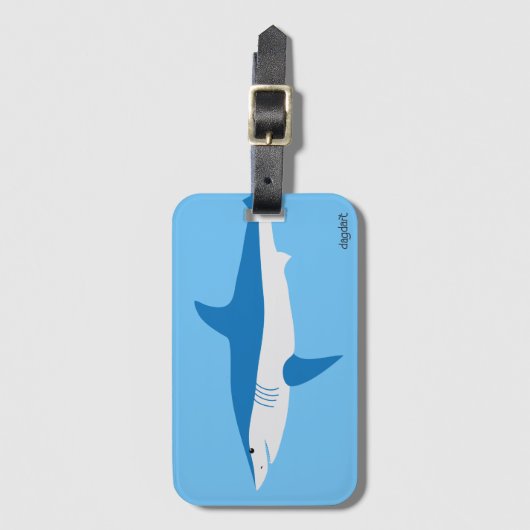 Étiquette À Bagage Mako Shark (Devant Vertical)