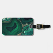 Étiquette À Bagage Malachite Cu6CO3(OH)2 (Devant horizontal)