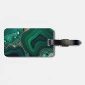 Étiquette À Bagage Malachite Cu6CO3(OH)2 (Dos horizontal)