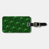 Étiquette À Bagage malachite vert texture (Devant horizontal)