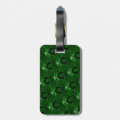 Étiquette À Bagage malachite vert texture (Dos Vertical)