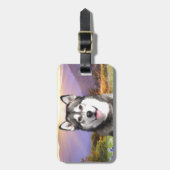 Étiquette À Bagage Malamute d'Alaska (Devant Vertical)