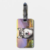 Étiquette À Bagage Malamute d'Alaska (Dos Vertical)