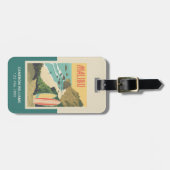 Étiquette À Bagage Malibu, Californie (Devant horizontal)