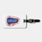 Étiquette À Bagage Malibu Creek State Park Escalade Rock Carabiner (Devant horizontal)