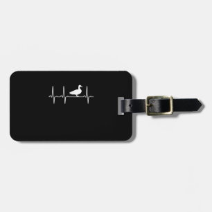 Étiquette À Bagage Mallard Heartbeat Cadeau Pour Hommes Femmes Canard