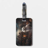 Étiquette À Bagage Maltais Halloween effrayant (Dos Vertical)