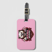 Étiquette À Bagage Mama Bears Bowling Team Logo (Devant Vertical)