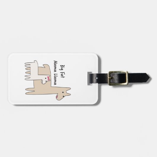 Étiquette À Bagage Mama Llama (Devant horizontal)