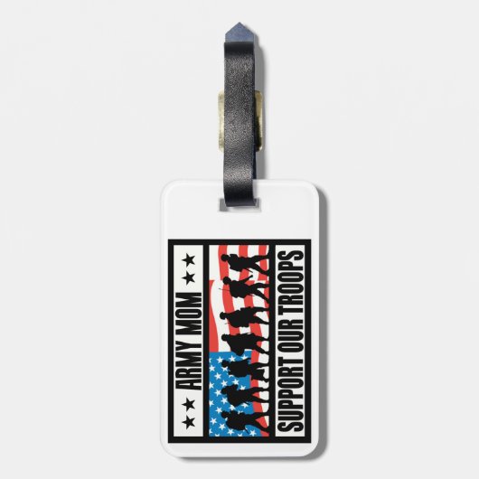 ÉTIQUETTE À BAGAGE MAMAN D'ARMÉE (Dos Vertical)
