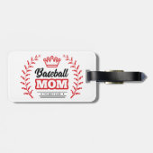 Étiquette À Bagage Maman De Baseball Chemise La Meilleure Couronne Ja (Dos horizontal)