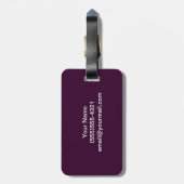 Étiquette À Bagage Maman vintage de lacrosse (Dos Vertical)