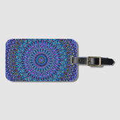 Étiquette À Bagage Mandala Boho Bleu Turquoise Purple Gold Magie (Devant Horizontal)