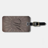Étiquette À Bagage Mandala boho soleil éclaté (Devant horizontal)