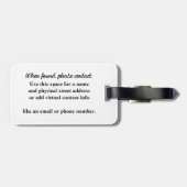 Étiquette À Bagage Mandala Compass Conception Géométrie Sacrée Dessin (Dos horizontal)