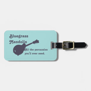 Étiquette À Bagage Mandoline de Bluegrass - toute la percussion que