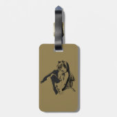 Étiquette À Bagage Manga, Chatte Neko Furry Kawaii Loli (Dos Vertical)