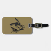 Étiquette À Bagage Manga, Neko Catgirl Furry Kawaii Loli (Devant horizontal)