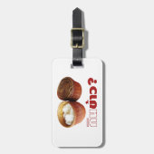 Étiquette À Bagage Mange Du Riz ? [Gin Khao ? ] ... Thai Lao Isan (Devant Vertical)