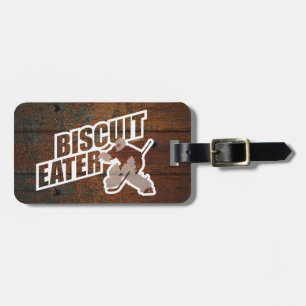 Étiquette À Bagage Mangeur de biscuit (gardien de but d'hockey)