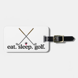 Étiquette À Bagage Mangez le golf de sommeil