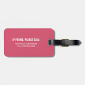 Étiquette À Bagage Mangez personnalisé Plage de sommeil Répéter les b (Dos horizontal)