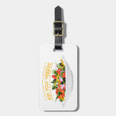 Étiquette À Bagage Mangez vos Légumes Citer salade fraîche mélange bo (Devant Vertical)