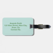 Étiquette À Bagage Mango frais (Dos horizontal)