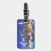 Étiquette À Bagage Manhattan la nuit (Devant Vertical)