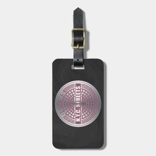 Étiquette À Bagage Manhole Covers Queens (Devant Vertical)